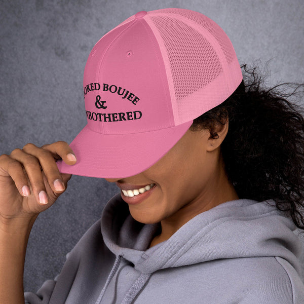 Booked Boujee & Unbothered Retro Cap - Queen Energy Boutique